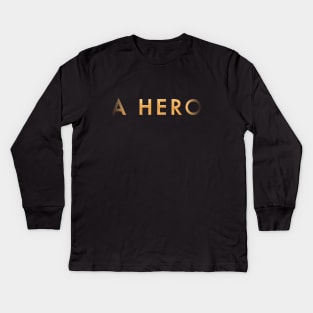 a HERo - Halftones Kids Long Sleeve T-Shirt